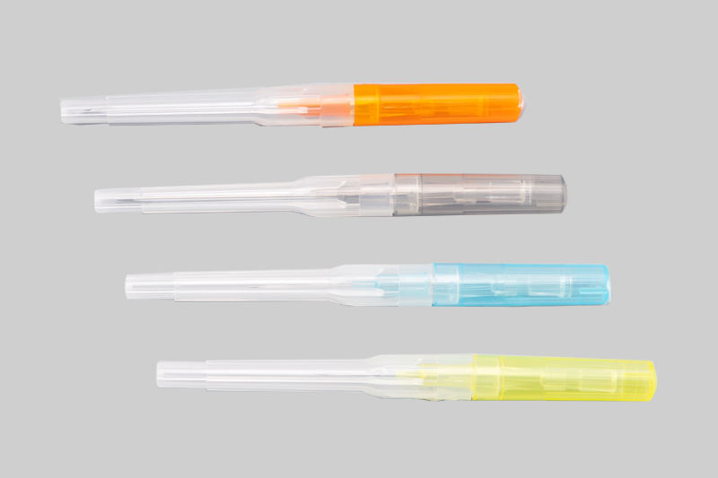 Straight indwelling needle